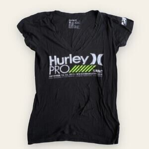 Hurley grunge 2012 pro skater v-neck short sleeve vneck t-shirt